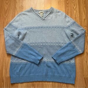 Vintage Classic Elements‎ Angora Rabbit Blend Blue Sweater Women’s Size Large